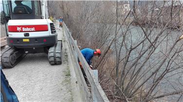 Um den Schutz vor Hochwasser zu verbessern, werden wieder Uferpflegearbeiten durchgeführt. Foto: LPA/Amt für Wildbach- und Lawinenverbauung West