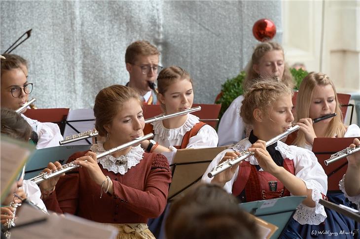 Promenadenkonzert des Euregio-Jugendblasorchesters aus der Vor-Corona-Zeit 2019 (Foto: Wolfgang Alberty.)