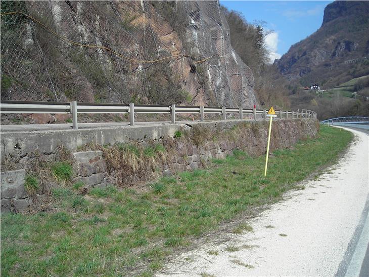 Weitere Maßnahmen für die Sicherung der Brennerstratsstraße sind bei Kollmann geplant. (Foto: LPA/Landesabteilung Tiefbau)