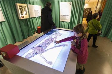 Der interaktive Ötzi im Südtiroler Archäologiemuseum - Foto: LPA/Landesmuseen/Martin Rattini