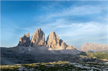 La festa Dolomites UNESCO Fest 2018 dedicata alla geologia. Nella foto le Tre Cime (Foto: ph pixcube it)