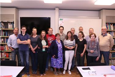 I partecipanti ad uno dei 7 corsi di ladino organizzati a Bolzano (Foto USP/rc)