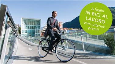 Scatta a luglio la nuova azione "In bici al lavoro": ogni settimana premi per i ciclisti
