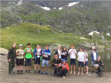 I giovani ranger sul lago Imstsee a quota 2.300 metri. Foto: USP