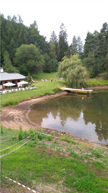 Per evitare danni imminenti nell’agricoltura il livello del lago di Costalovara sul Renon è stato abbassato fino a – 1,5 m (Foto: USP/Laboratorio biologico)