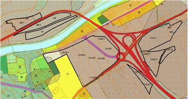 In nero le aree interessate dalla permuta con lo Stato