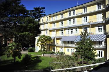 La facciata del centro Sant'Antonio a Merano sotto tutela architettonica. Foto: USP/Fondazione Pfitsch