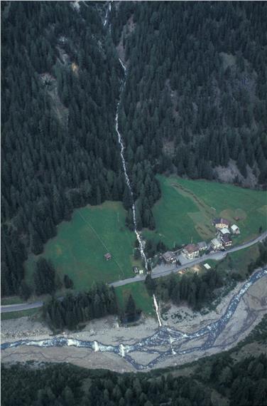 L'abitato di Trafoi di Fuori è minacciato dalle frane. Foto: USP/Ufficio bacini montani ovest