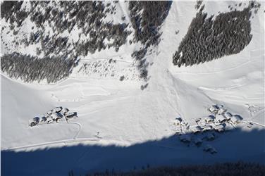 Il 22 gennaio la zona di Vallelunga/Curon Venosta era stata colpita dalla caduta di varie valanghe in seguito alle straordinarie nevicate - Foto: USP/Sistemazione bacini montani ovest