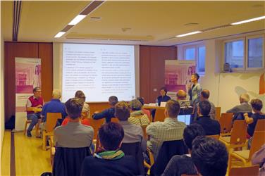 Un'immagine della sala in cui si è tenuto il seminario di aggiornamento sulle barriere architettoniche Foto: USP