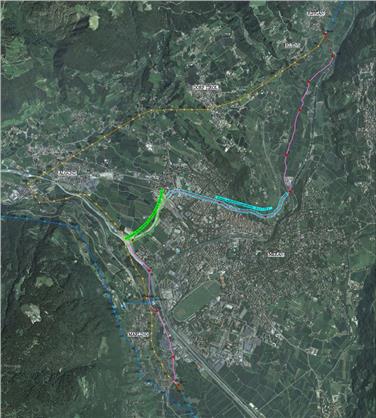 Il progetto per l'interramento della linea ad alta tensione nella zona di Merano