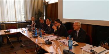 Riunione oggi a Trento tra i futuri soci della NewCo che dovrà gestire l'A22. Foto Usp Regione