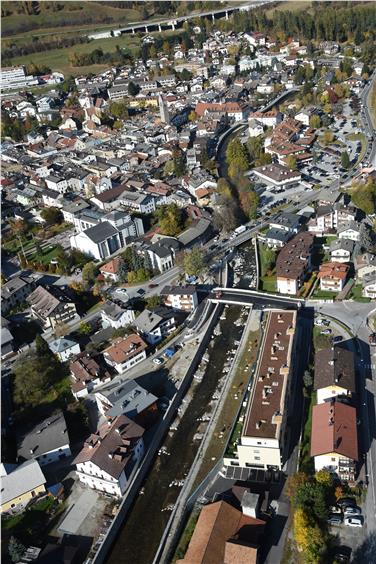 Il letto dell'Isarco è stato ingrandito ed è stato realizzato un nuovo argine di protezione. Foto: USP/Ufficio bacini montani Nord