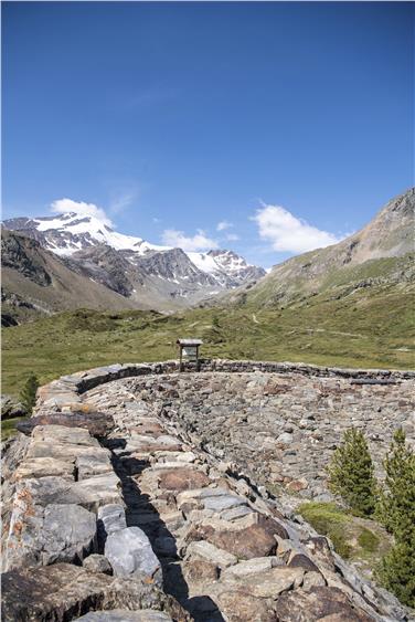 Una splendida immagine della Val Martello con il massiccio dell'Ortles sullo sfondo (Foto IDM/Angelika Schwarz)