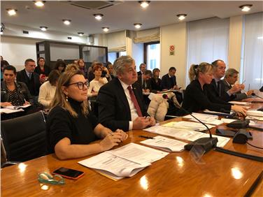 L'assessore Florian Mussner alla Conferenza delle Regioni e delle Province autonome, a Roma (Foto USP)