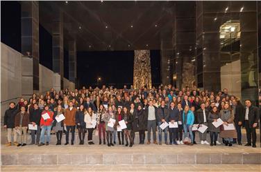 Per la prima volta festa congiunta per circa 200 diplomati con il massimo dei voti di scuole superiori e professionali al NOI Techpark a Bolzano (Foto:O.Seehauser)