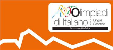 Il logo delle Olimpiadi di italiano seconda lingua per i ragazzi delle scuole tedesche e ladine