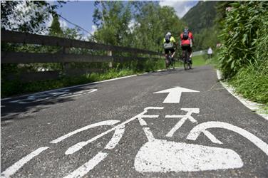 La rete delle piste ciclabili in Alto Adige è lunga circa 480 km. (Foto IDM/Alex Filz)