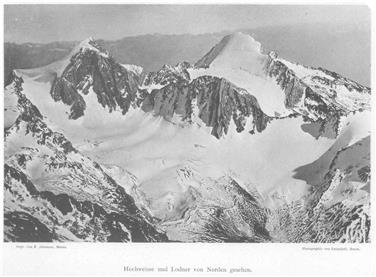 Nel centro visite Gruppo di Tessa una mostra temporanea documenta il ritiro dei ghiacciai alla luce dei mutamenti climatici. L'Orientale della Fossa 1880 (Foto: Archivio Agenzia protezione civile)