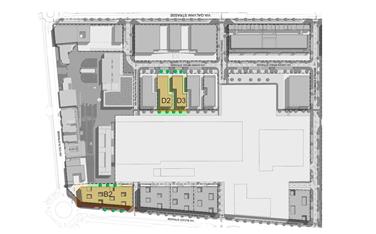 La collocazione dei moduli di espansione D2 e D3 e della facoltà di Ingegneria sull'areale del NOI.