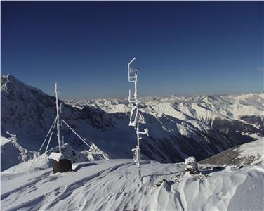 La stazione meteo di Solda Cima Beltovo, una delle 80 in funzione in Alto Adige