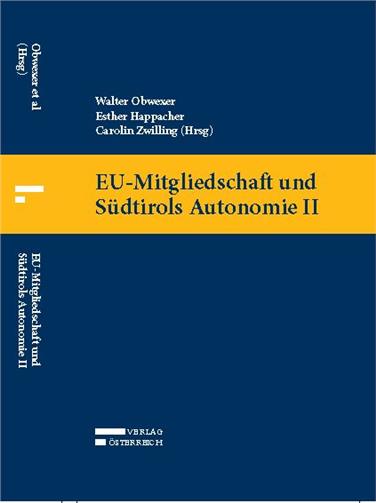 La copertina del volume dedicato al tema autonomia e adesione alla UE