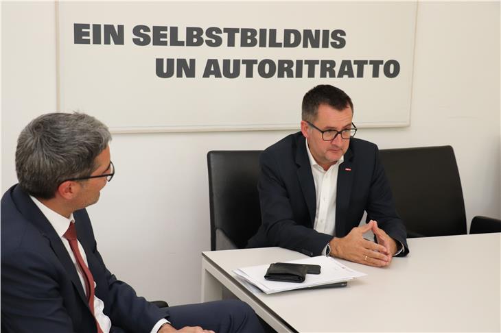 Incontro tra il presidente Kompatscher e Unterweger  Foto: USP/jw