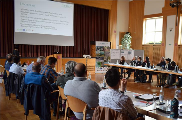 Il workshop del progetto "RIENZact" a Monguelfo. Foto: Agenzia per la Protezione civile