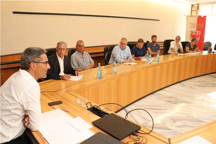 Kompatscher a colloquio con i vertici del VSS guidati da Andergassen (Foto USP/GST)