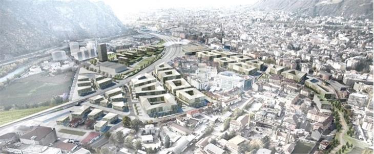 Rendering dell'areale ferroviario Foto Usp