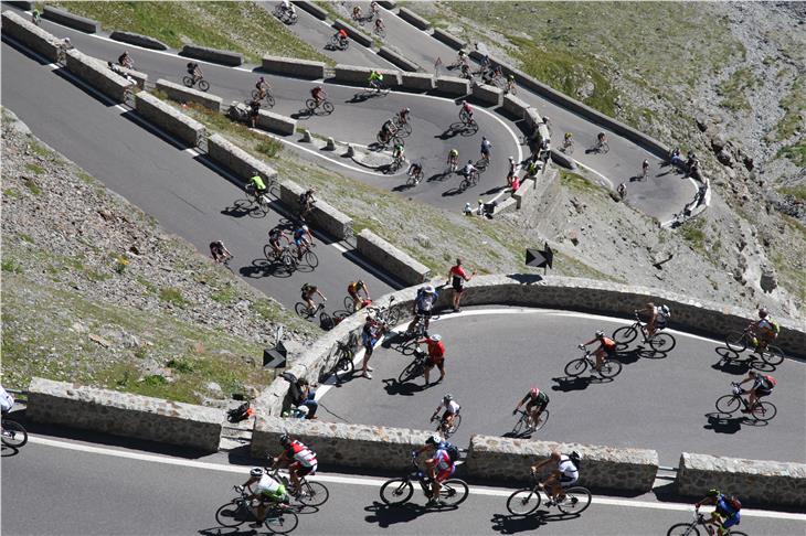 Il 31 agosto si svolge la 19esima edizione della giornata della bici a Passo Stelvio. Foto: Ufficio Parco Nazionale dello Stelvio