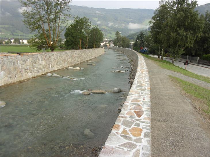 Il letto dell'Isarco è stato allargato fino a raggiungere un'ampiezza di 16 metri (Foto USP/Protezione civile)
