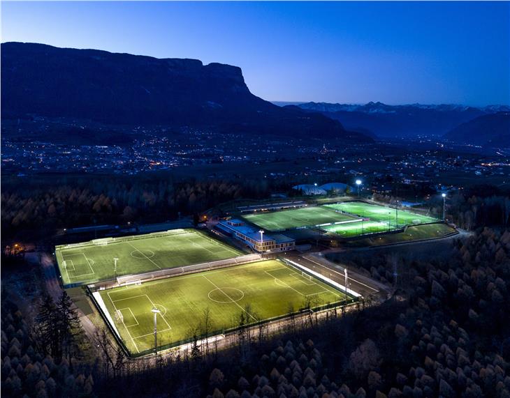 Il nuovo e moderno centro sportivo del FC Südtirol a Maso Ronco