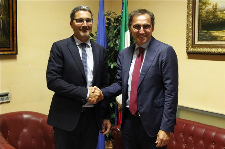 Il presidente Kompatscher a Roma con il Ministro Boccia (Foto ASP/Michele Bolognini)