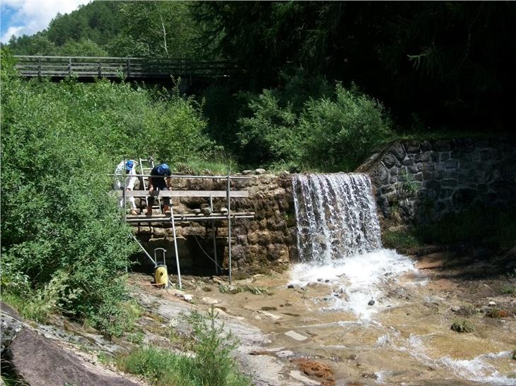 L'Ufficio bacini montani Nord ha concluso i lavori di risanamento di 19 gliglie lungo il rio Cisles in Val Gardena (Foto: ASP/Ufficio bacini montani Nord)