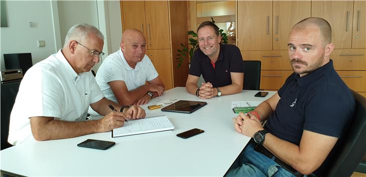 Un'immagine del recente incontro dell'assessore Massimo Bessone e dei suoi tecnici con il sindaco di Brennero, Franz Kompatscher (Foto: ASP)
