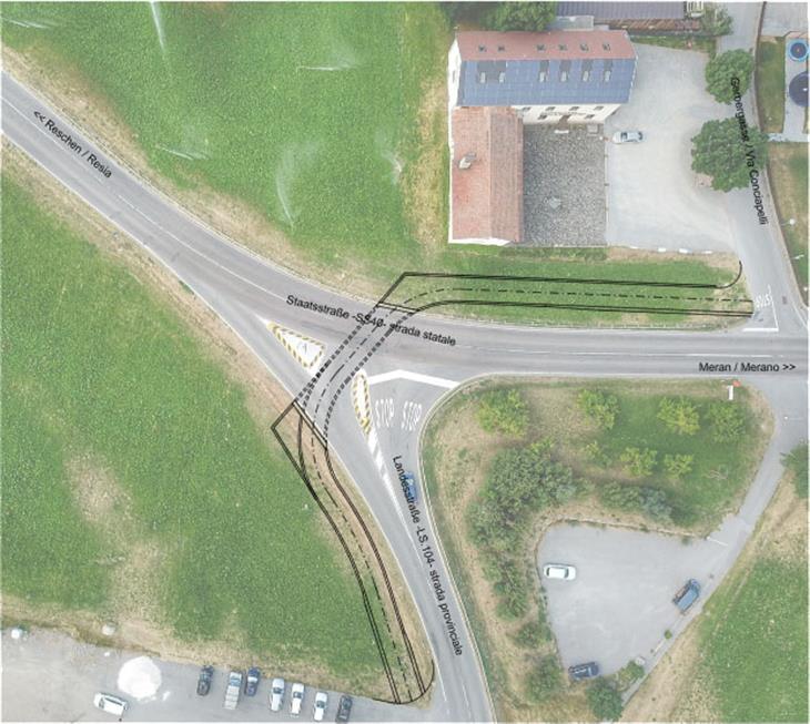 Il rendering del sottopasso ciclopedonale a Laudes. (Foto: ASP)