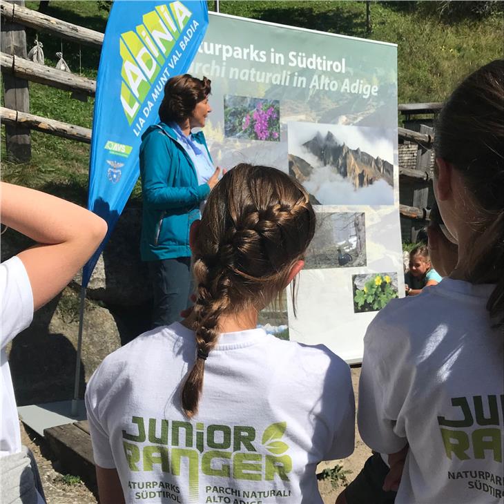 Assessora Hochgruber Kuenzer: I Junior Ranger di oggi potranno essere gli ambasciatori della natura e del paesaggio culturale di domani (Foto: ASP/Parchi naturali)