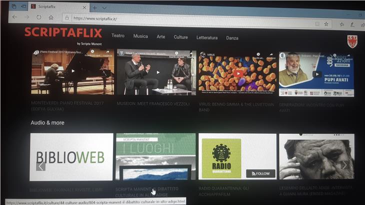 In rete il primo streaming gratuito della cultura a livello locale. (Foto: ASP)