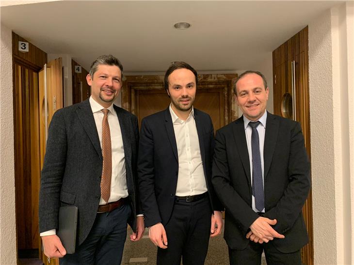 Gli assessori Vettorato, Alfreider e Achammer (Foto: ASP)