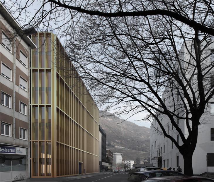 Il nuovo palazzo del personale verrà realizzato in via Renon a Bolzano al posto di palazzo Christanell, che sarà abbattuto (Foto: ASP/Edilizia pubblica)