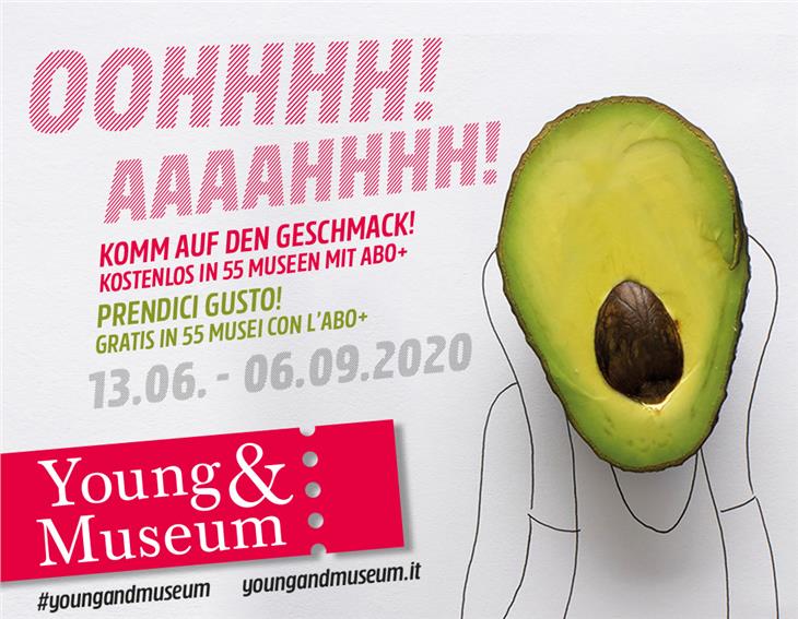 Il manifesto dell'iniziativa "Young & Museum".
