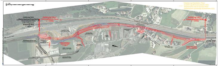 Il tracciato previsto per la circonvallazione di Varna (Foto: ASP)