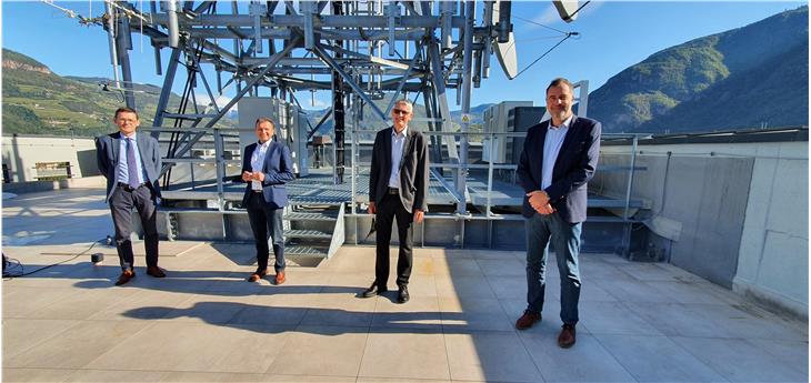 I vertici RAS: Peter Silbernagl, Georg Plattner, Johann Silbernagl e il direttore amministrativo Fabio Covelli (Foto: ASP/RAS)