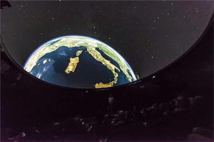 Un'immagine del Planetarium in attività. (Foto: Planetarium Su&#776;dtirol-Alto Adige)