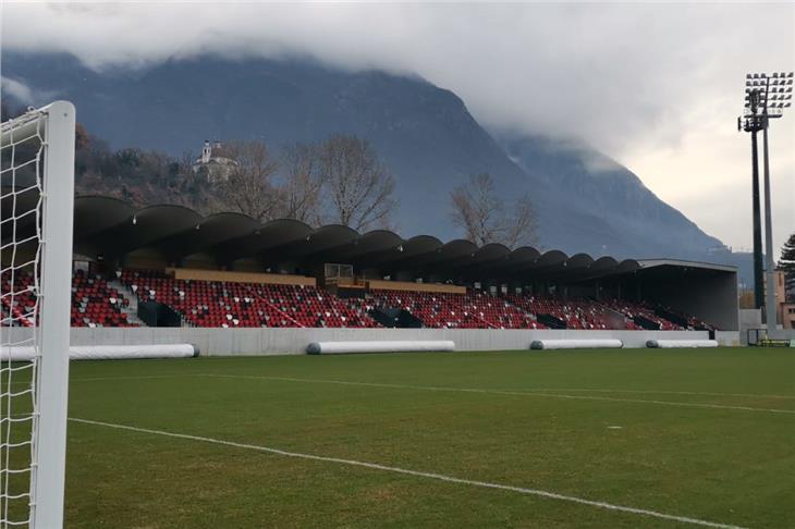 Il nuovo stadio Druso ha già ospitato le prime partite dell'FC Südtirol (Foto: FCS)