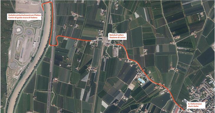 Step di rilievo per il progetto pista ciclabile Laives-Vadena di collegamento con ciclabile Bolzano-Salorno lungo il fiume Adige. Giunta approva modica dei PUC. (Foto: ASP/Territorio e paesaggio)