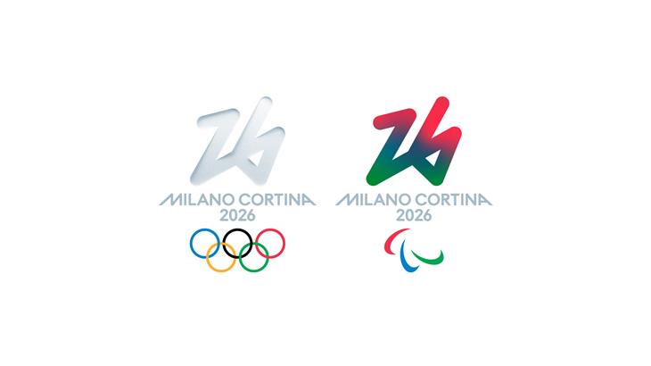 Il logo delle Olimpiadi e Paralimpiadi Milano-Cortina 2026