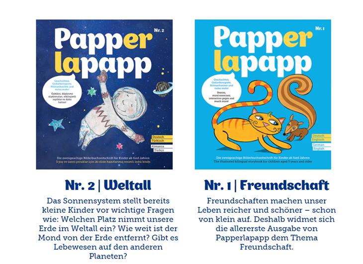 Due numeri della rivista Papperlapapp