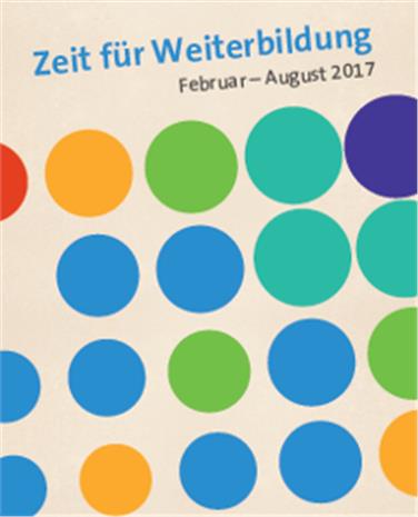 La nuova edizione della pubblicazione "Zeit für Weiterbildung" con le proposte di educazione permanente della primavera
